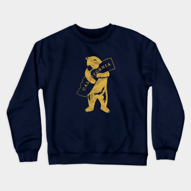 California bear (yellow) Crewneck Sweatshirt by oliviabrett21